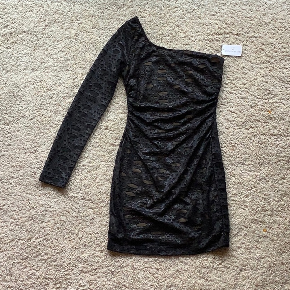 NWT Windsor short evening out black and nude dress